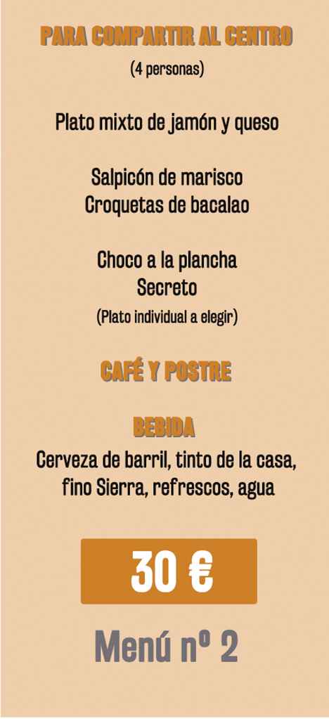 Menú 2