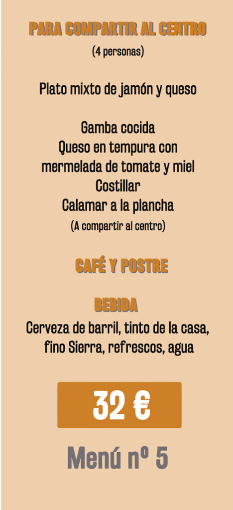 Menú 5